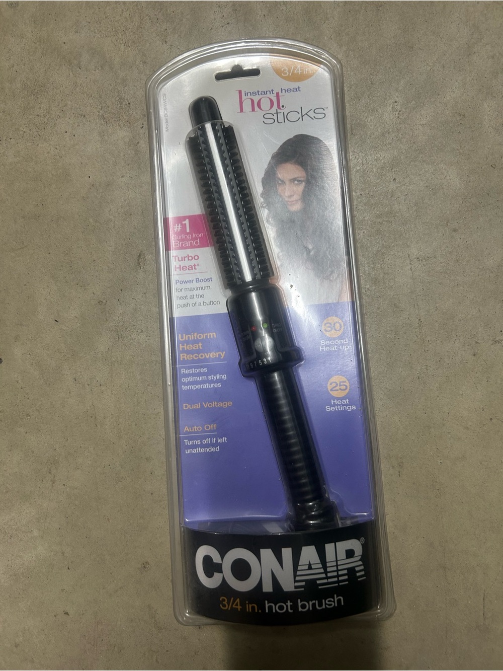 NWT Conair brand hair curling “iron”, instant hot brush. Auto shut off!!